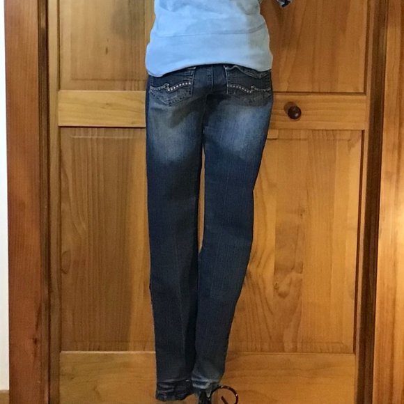 Blue Ripped Skinny Jeans - Picture 4 of 4